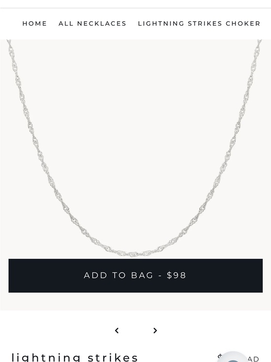 bluboho Jewelry - bluboho Lightning Strikes Twisted Rope Necklace - Silver